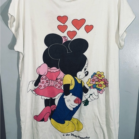 Vintage Sunday Comics Mickey and Minnie Mouse top - Picture 5 of 6